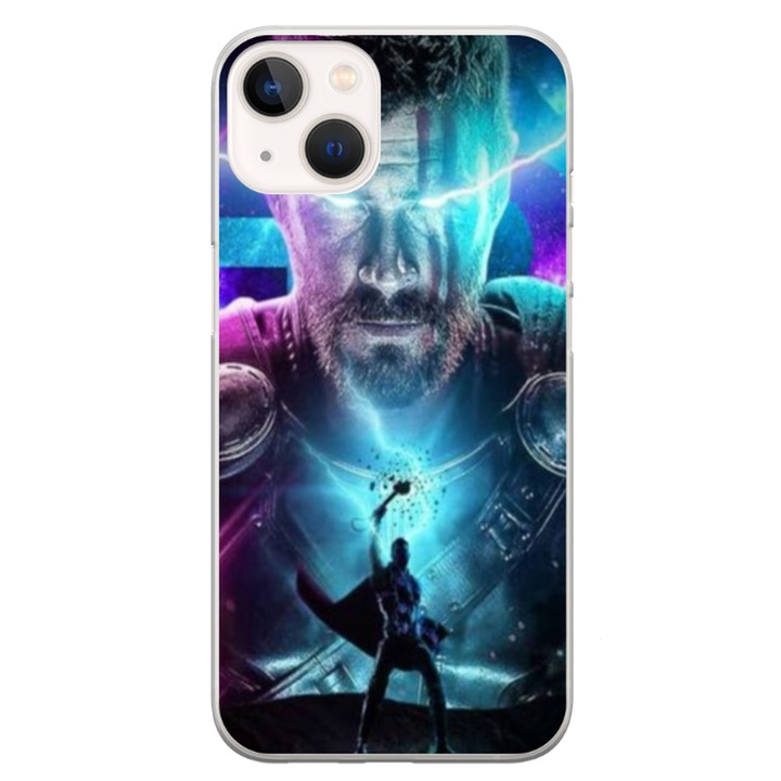 Персонализиран калъф за плуване 360 градуса за Apple iPhone 15 Plus, модел Thor #1, многоцветен, S1D1M0201