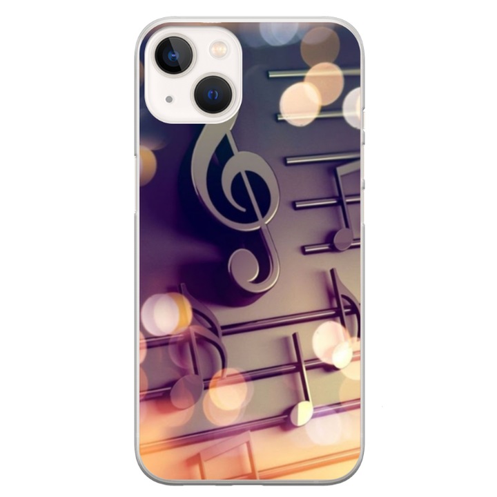 Калъф Personalized Swim 360 градусово покритие за Apple iPhone 15 Plus, модел Notes, Многоцветен, S1D1M0328