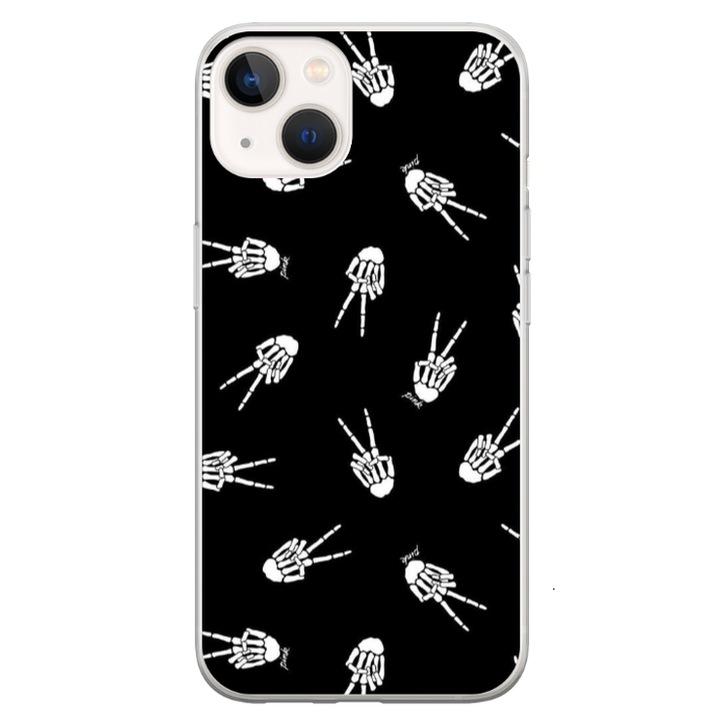 Custom HQ Print 360 градусов калъф за Apple iPhone 15 Plus, модел OK Skelly, многоцветен, S1D1M0388