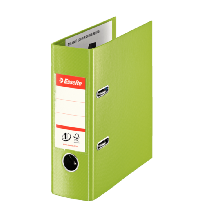 Biblioraft Esselte No.1 Power VIVIDA, PP/PP, A5, 75 mm, verde