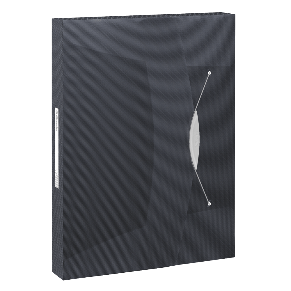 Mapa plastic Esselte VIVIDA Jumbo, inchidere cu elastic, negru