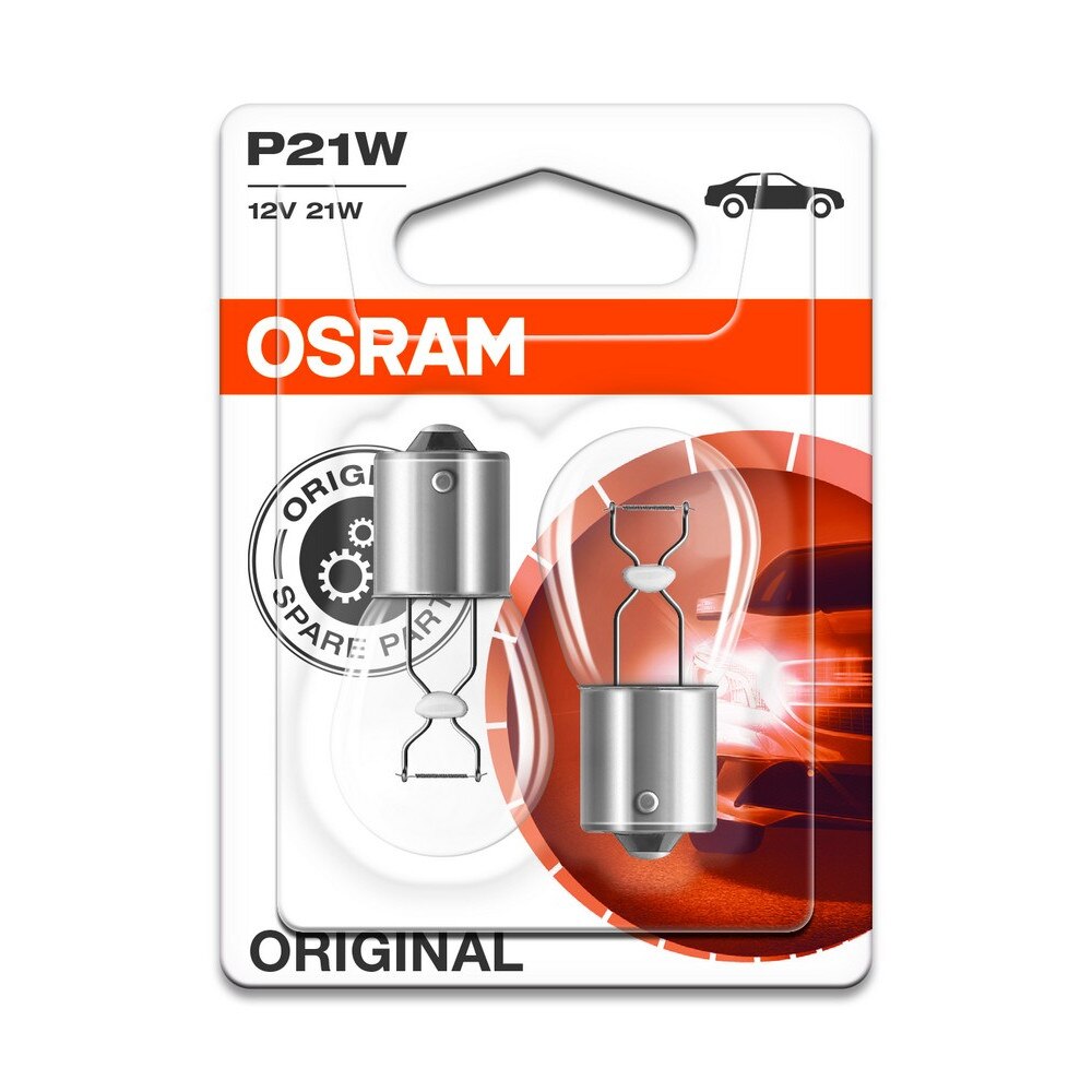 Bec 12V 21W P21W 2 buc. Osram