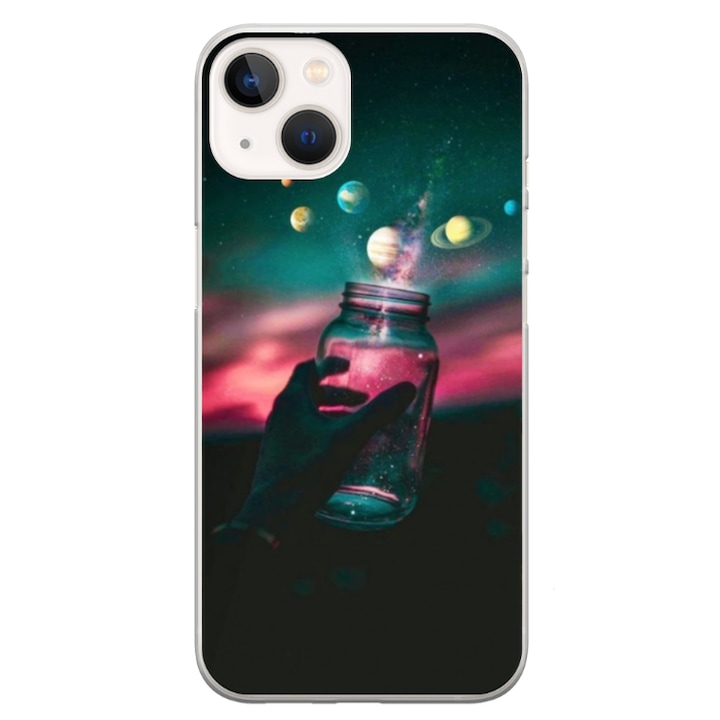 Husa personalizata HQPrint pentru Apple iPhone 13 Mini, model Colorful #10, multicolor, S1D1M0369