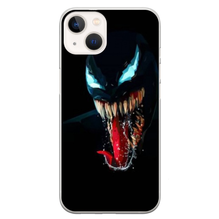 Husa personalizata Swim Case 360 de grade pentru Apple iPhone 13, model Venom #1, multicolor, S1D1M0211