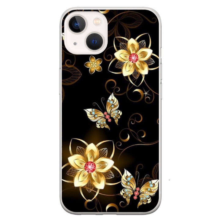 HQPrint egyedi tok Apple iPhone 14 telefonhoz, Butterfly #5 modell, többszínű, S1D1M0042