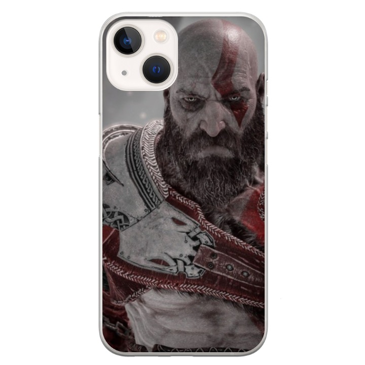 Custom HQ Print 360 градусов калъф за Apple iPhone 15 Plus, модел God of War #2, многоцветен, S1D1M0081