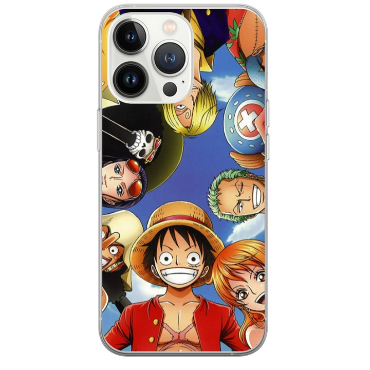 Egyedi HQ Print 360 fokos tok Apple iPhone 15 Pro készülékhez, One Piece modell, többszínű, S1D1M0001