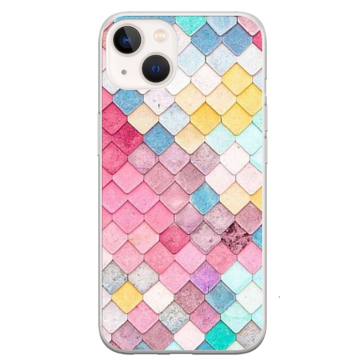 Custom HQ Print 360 градусов калъф за Apple iPhone 15 Plus, модел Color Scales, многоцветен, S1D1M0258