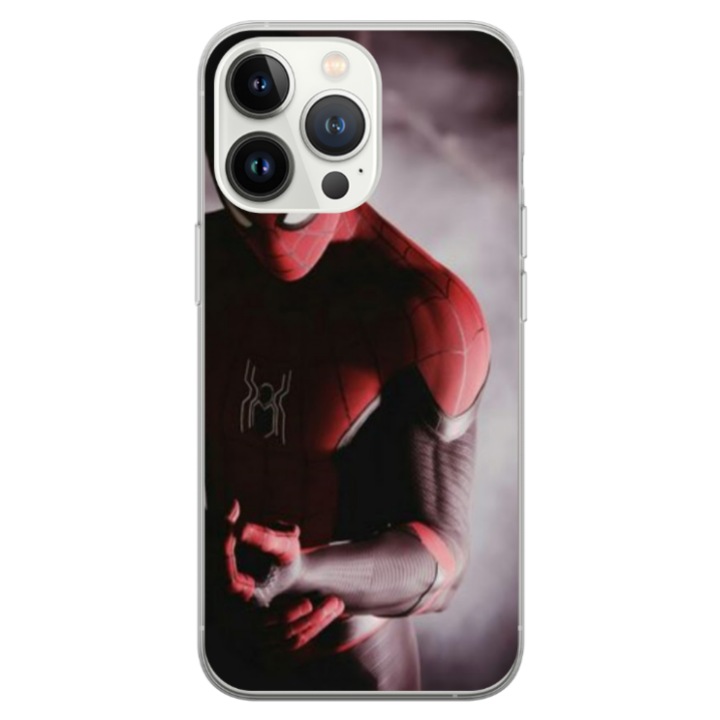 Husa personalizata Swim Case 360 de grade pentru Apple iPhone 13 Pro, model Spiderman #6, multicolor, S1D1M0172