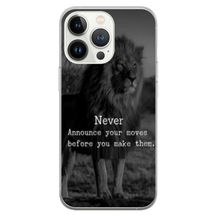 Husa personalizata HQPrint pentru Apple iPhone 13 Pro Max, model Quote #2, multicolor, S1D1M0330
