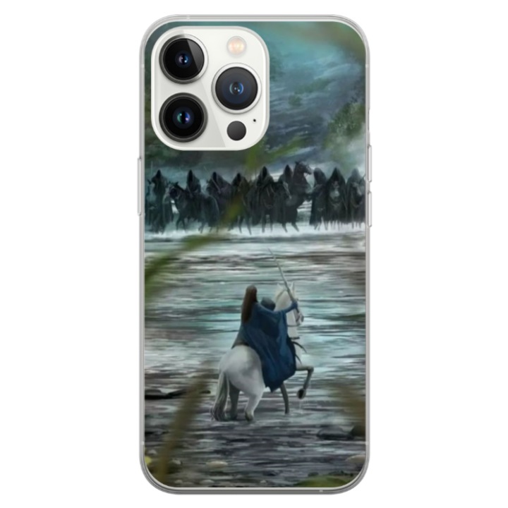 Husa personalizata HQPrint pentru Apple iPhone 13 pro, model Brave, multicolor, S1D1M0310