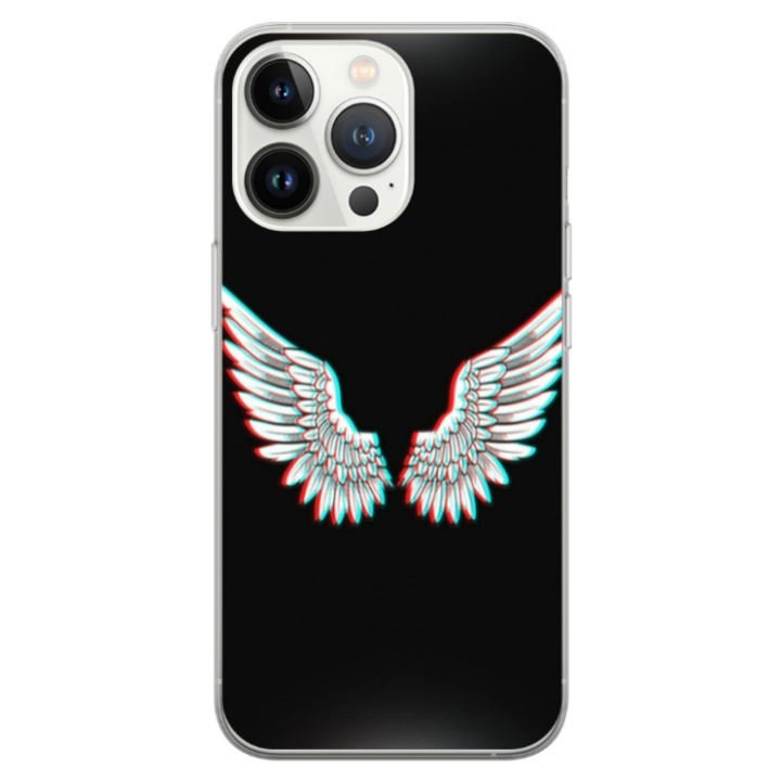 Husa personalizata HQPrint pentru Apple iPhone 13 pro, model Angel, multicolor, S1D1M0219