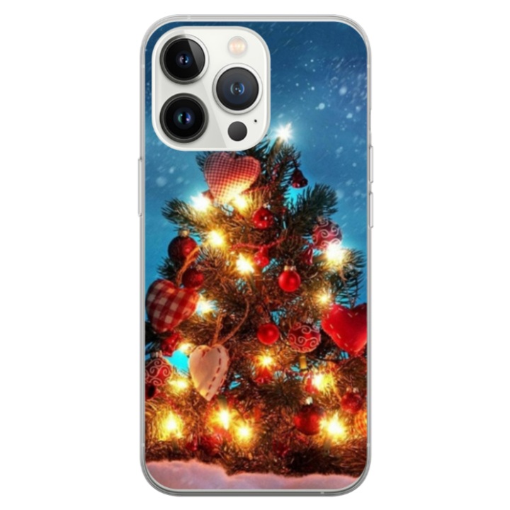 Кейс с 360 градусово покритие за Apple iPhone 15 Pro, Christmas Tree модел №2, многоцветен, S1D1M0058