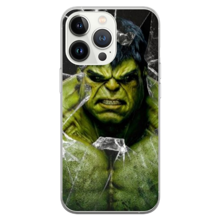 Husa personalizata Swim Case 360 de grade pentru Apple iPhone 13 Pro, model Hulk #2, multicolor, S1D1M0100