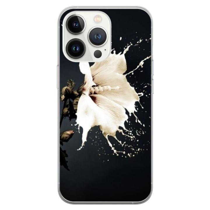 Husa personalizata Swim Case 360 de grade pentru Apple iPhone 13 Pro, model Jasmine, multicolor, S1D1M0389