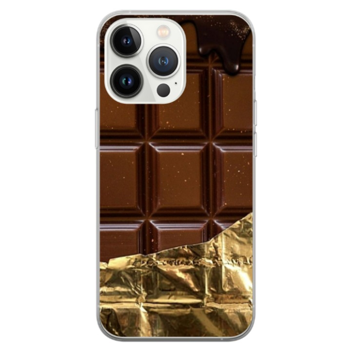 Husa personalizata HQPrint pentru Apple iPhone 14 Pro Max, model Chocolate, multicolor, S1D1M0272