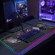 Mousepad Gaming Cu Iluminare LED, Incarcare microUSB, 800x300x4mm
