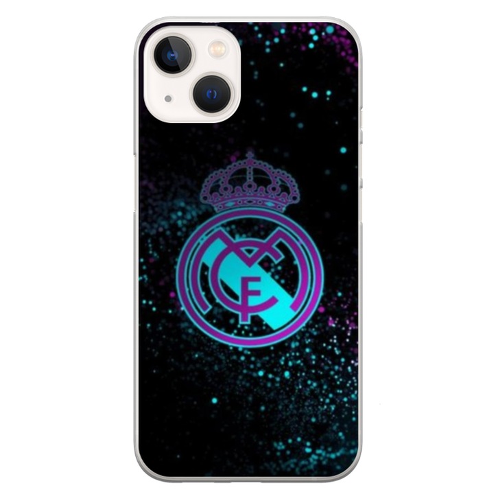 Husa personalizata HQPrint pentru Apple iPhone 13 Mini, model Real Madrid #1, multicolor, S1D1M0153