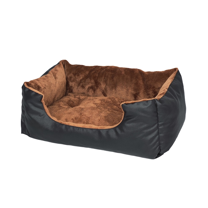 Легло за кучета и котки Chocolate Brown, 70x90 см, с подвижна възглавница, пухкав и водоустойчив материал
