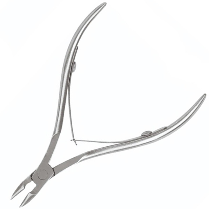 Cleste profesional pentru unghii si cuticule, Zenail, argintiu