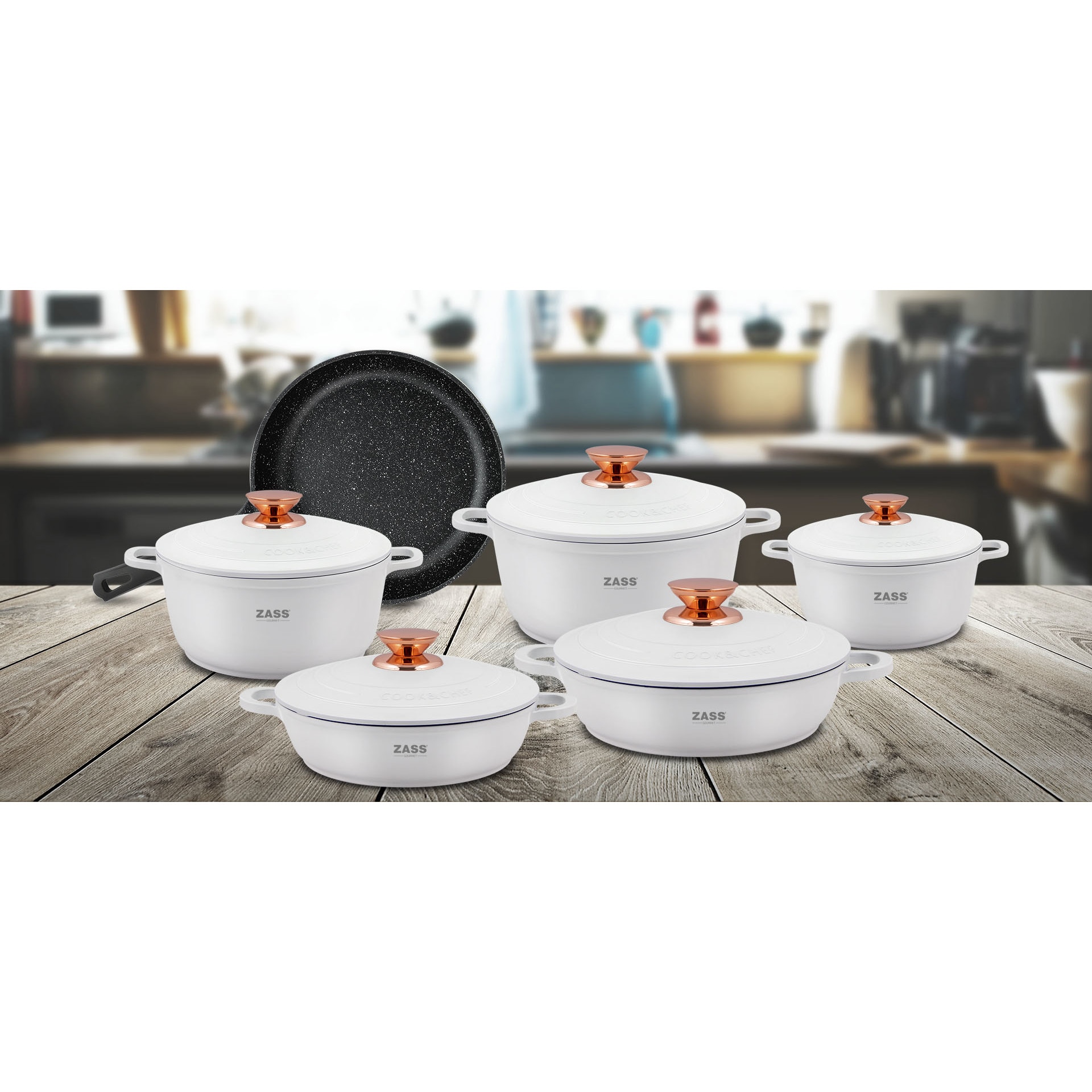 Set oale de inalta calitate din aluminiu 11 piese Zass Gourmet