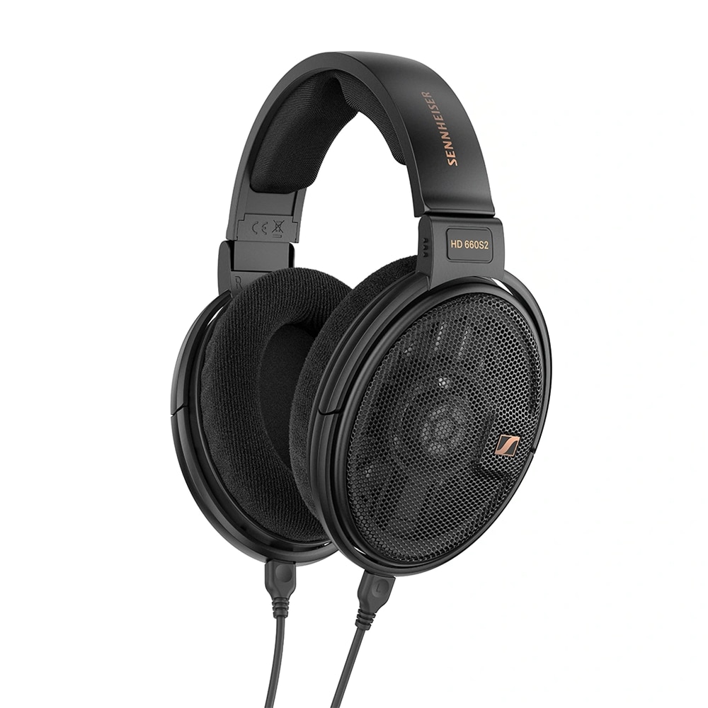 Casti cu fir, Sennheiser, Negru