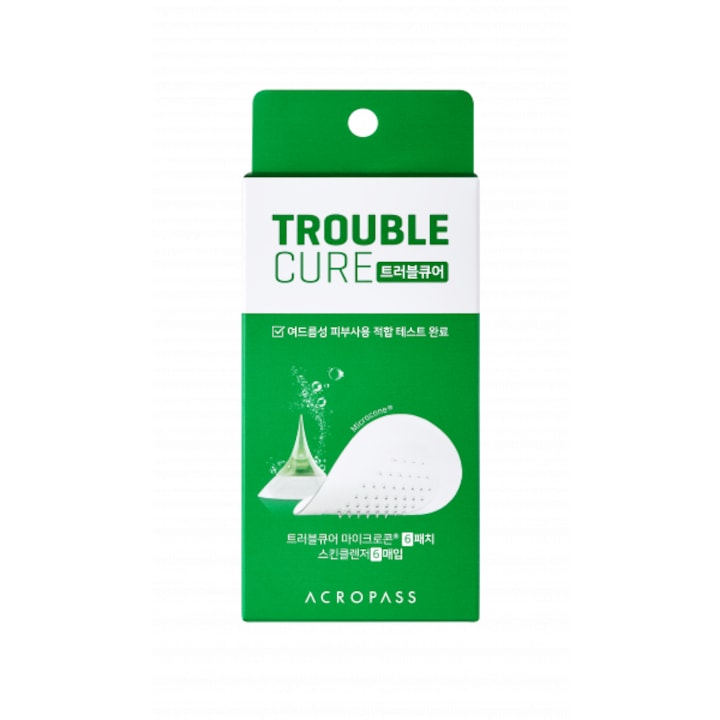 Plasture microcon, Acropass, Trouble Cure pentru acnee, 6 plasturi