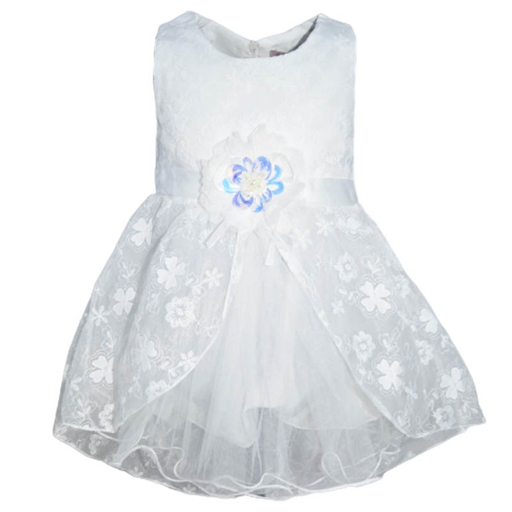Rochie eleganta pentru fete Fiona & Go 270323-AL-80, Alb 93927