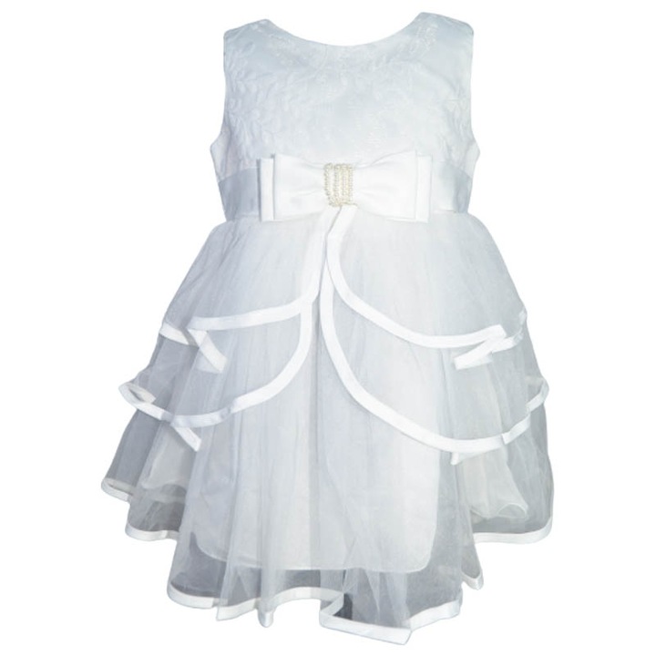 Rochie eleganta pentru fete Fiona & Go 270323-ALL-80, Alb 94267