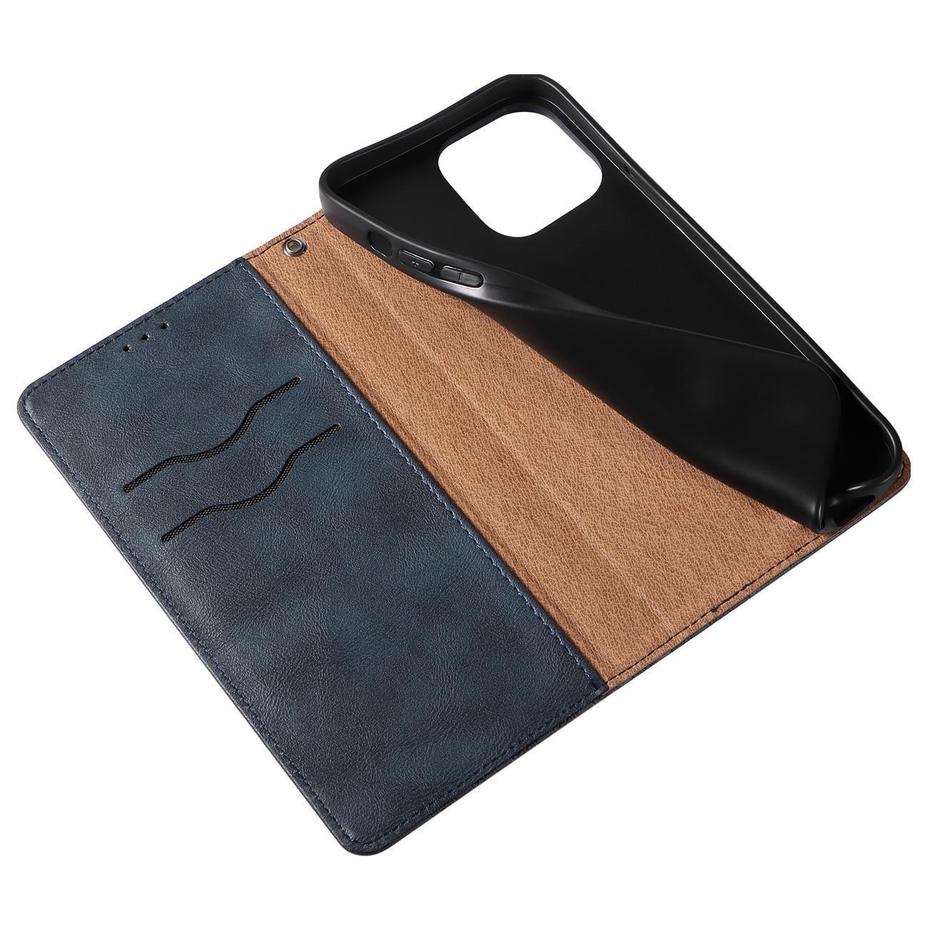 Husa Magnet Strap Stand compatibila cu Samsung Galaxy S23 Ultra Blue