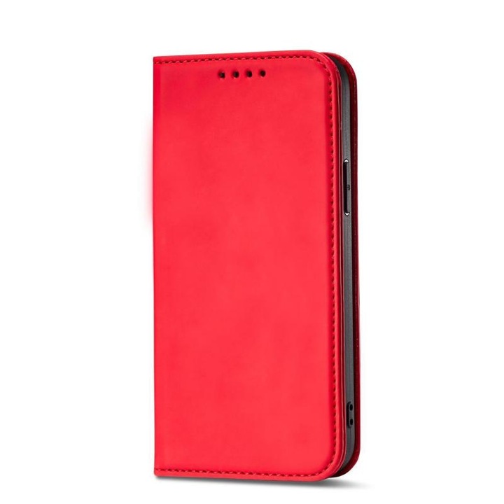 Калъф Magnet Card Stand, съвместим със Samsung Galaxy A34 5G Червен