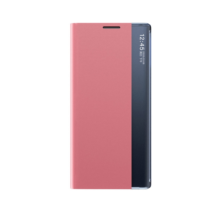 Husa Sleep Stand Case compatibila cu Samsung Galaxy S23 Ultra Pink