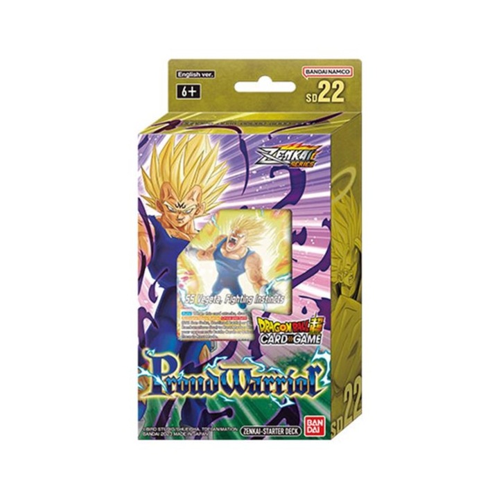 Társasjáték DragonBall Super Card Game, kezdő pakli, büszke harcos