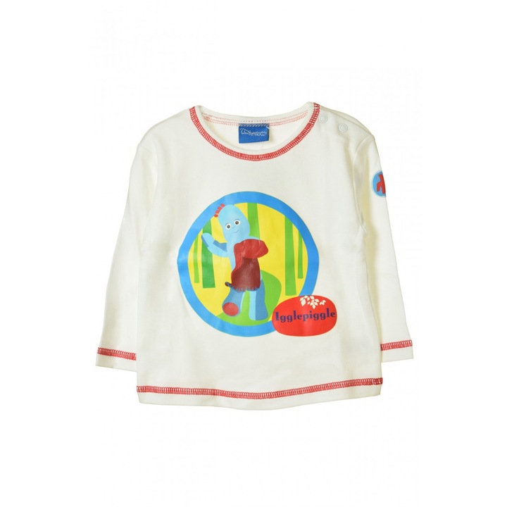 Bluza copii, Adams, Bumbac, Alb, 80 CM