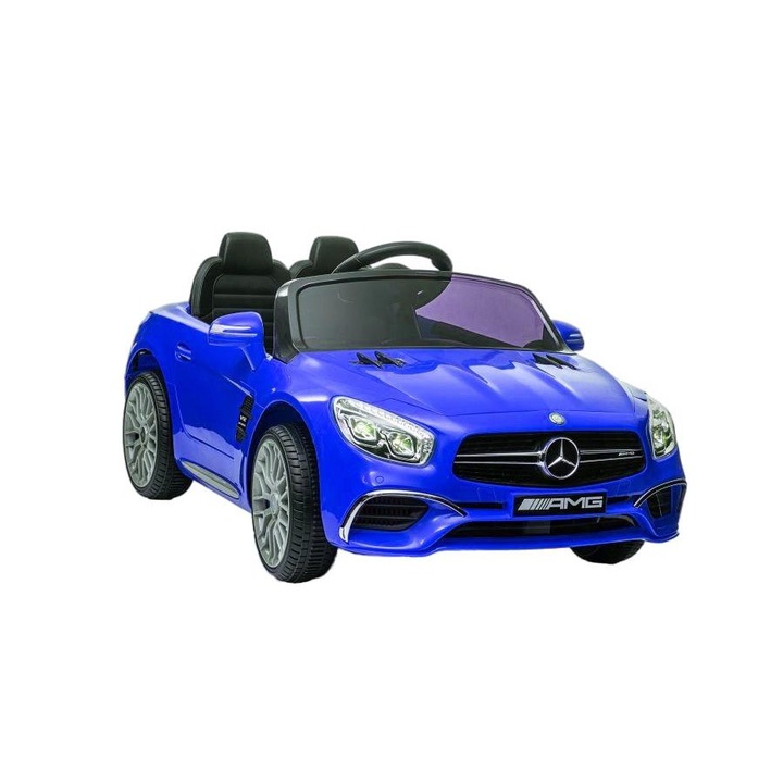 Masinuta copii, Lean-Toys, Baterie, Negru/Albstru, 3+