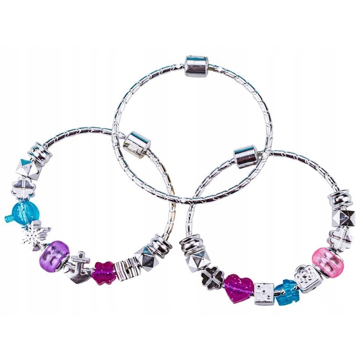 Set creativ bijuterii copii, DK, Fete, Multicolor, 3+