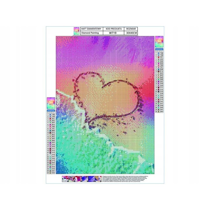 Hímzőkendő és kristálykészlet, DK, Multicolor, 3+