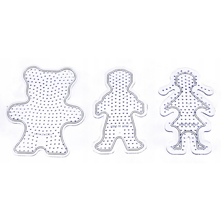 Set 3xsablon margele autoadezive, DK, Plastic, Transparent, 3+