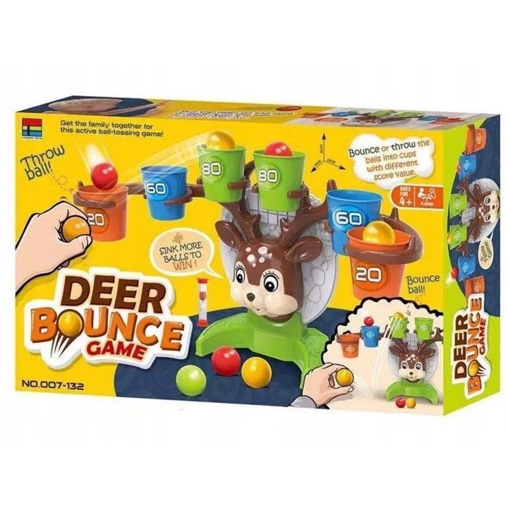 Játék gyerekeknek, DK, Deer Bounce, Plastic, Multicolor