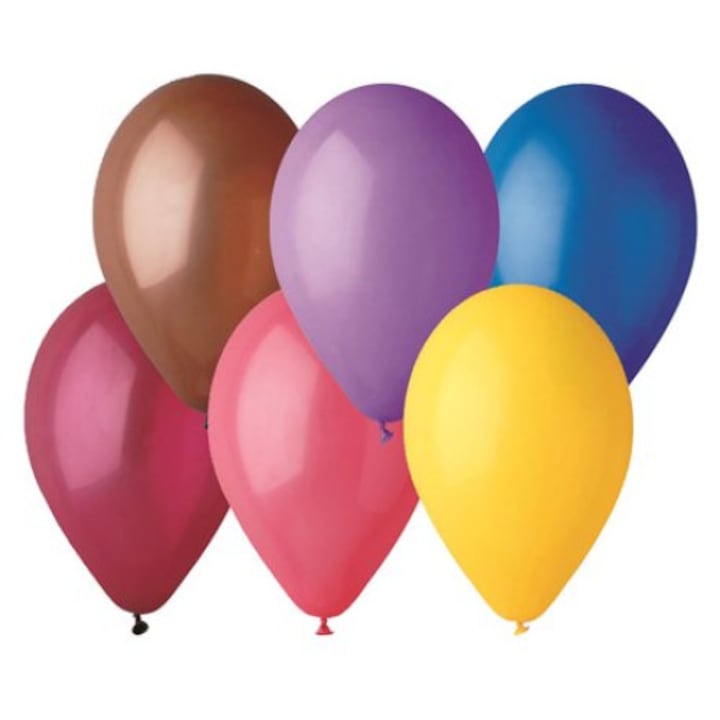 Латексови балони 21 см Асорти, Gemar A80.ASS, комплект 25 бр.