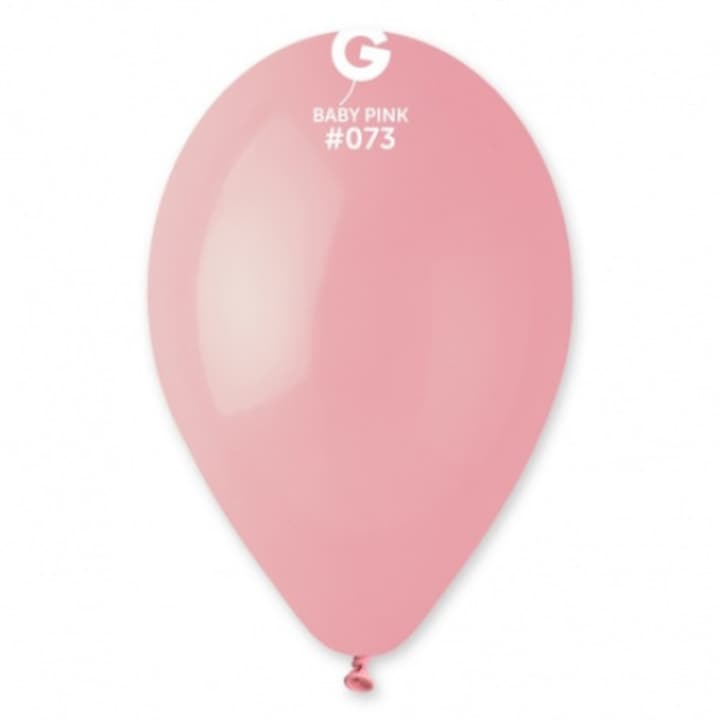 Латексови балони 30 см, Baby Pink 73, Gemar G110.73, комплект 25 бр.