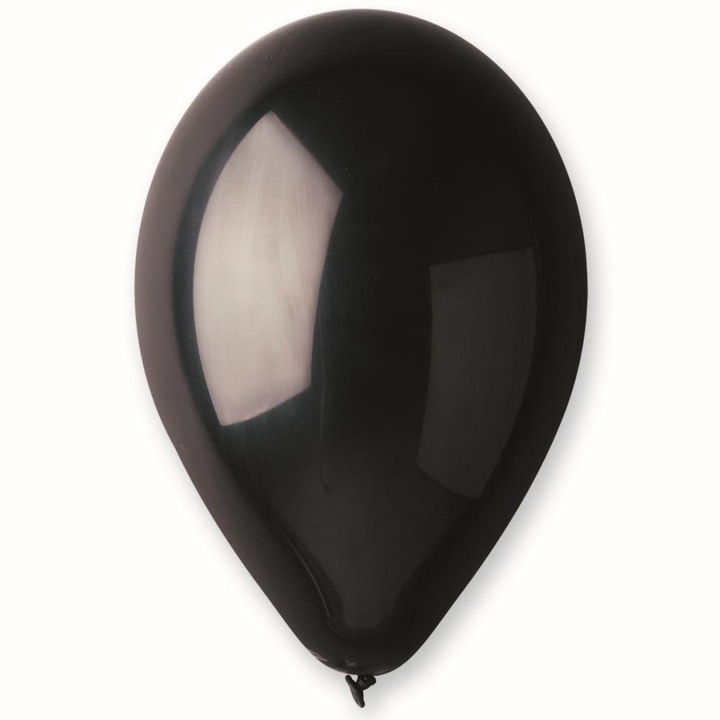 Латексови балони 30 см, черни 14, Gemar G110.14, комплект 25 бр.