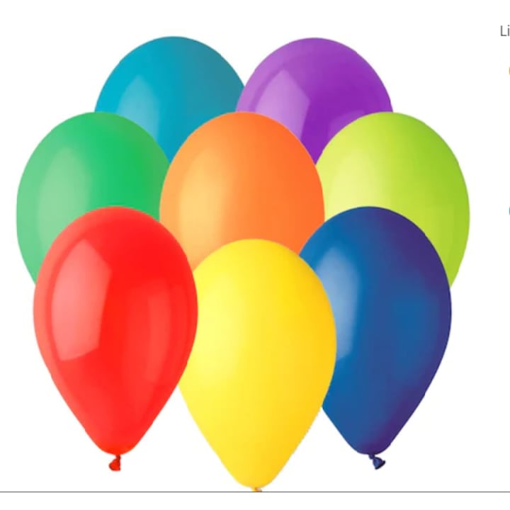 Латексови балони 30 см, Асорти, Gemar G110.ASS, комплект 25 бр.