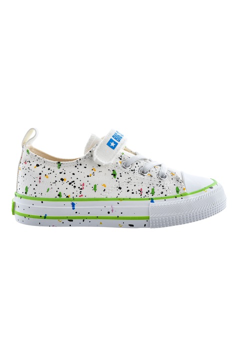 Big Star, Tenisi cu model grafic, Alb/Verde/Albastru, 28 EU