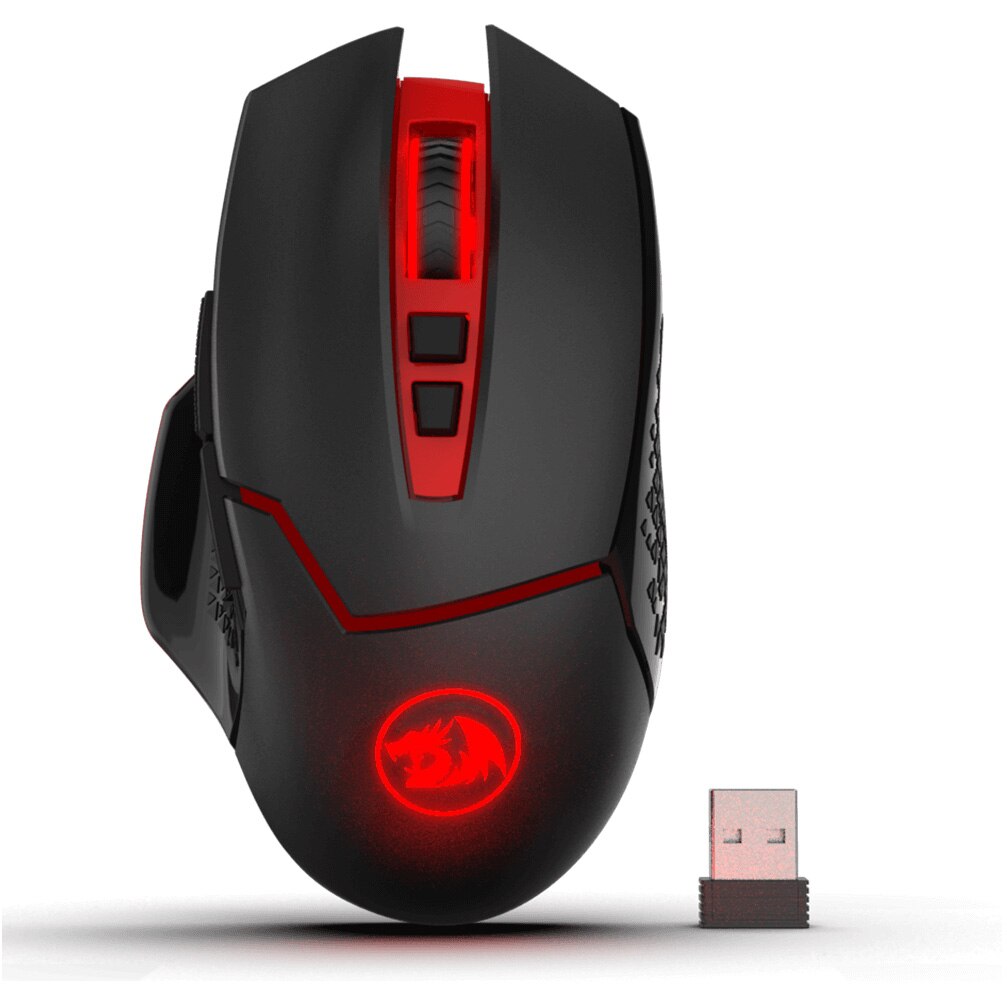 Mouse gaming Redragon Mirage M690, Negru/Rosu