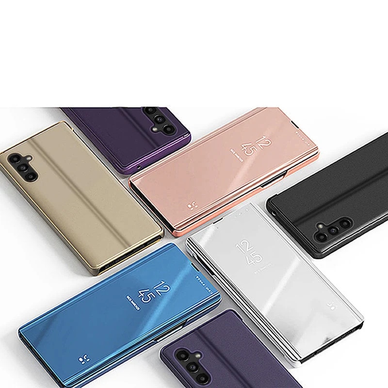 Husa Clear View compatibila cu Samsung Galaxy A14 4G / A14 5G Black