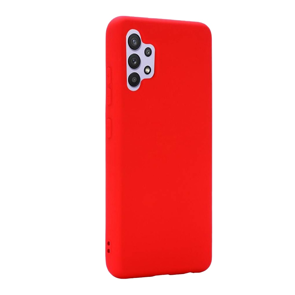 Husa Silicon TPU G-Tech Liquid, Compatibil cu Samsung Galaxy A32 4G, din silicon, Rosu