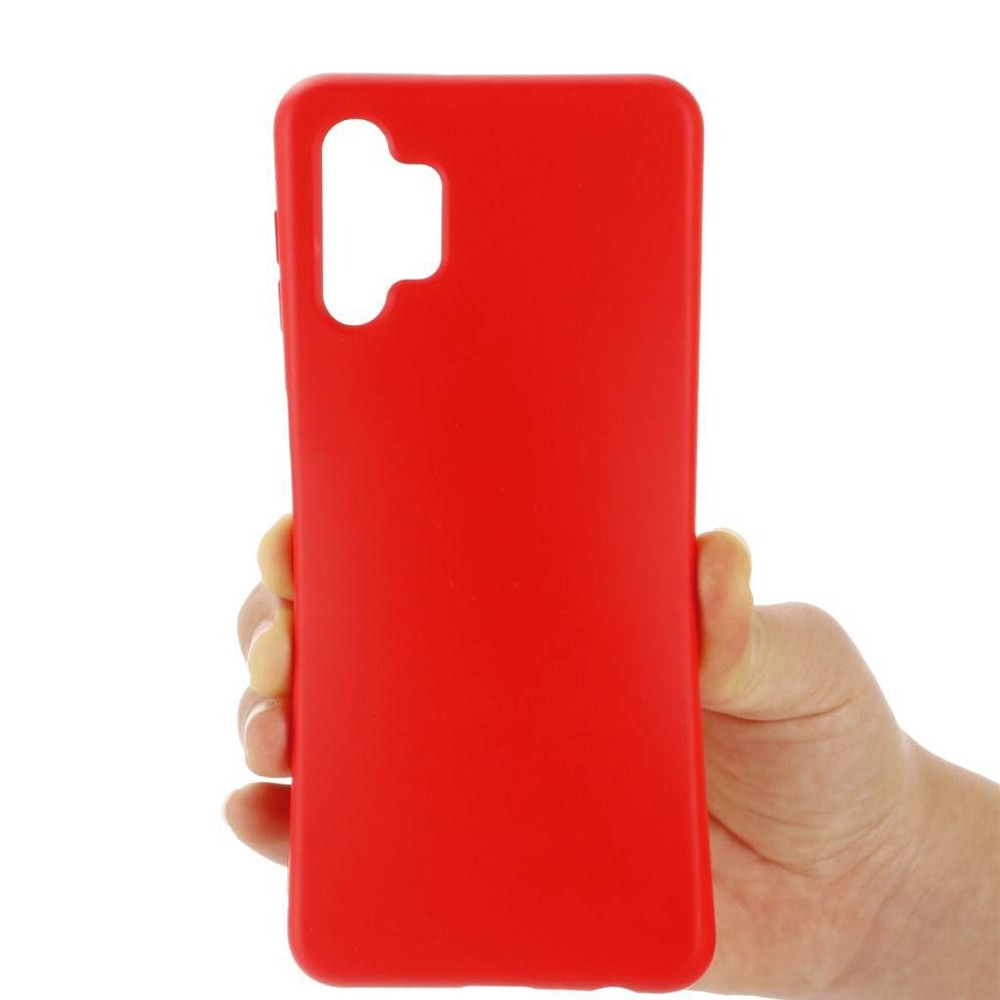 Husa Silicon TPU G-Tech Liquid, Compatibil cu Samsung Galaxy A32 4G, din silicon, Rosu