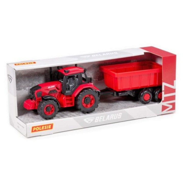 Traktor Belarus z przyczepą