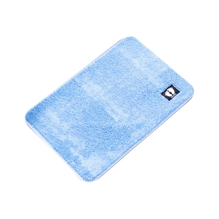 Covoras dreptunghiular pentru baie, Pufos, Home, Bleo, 40x60 cm